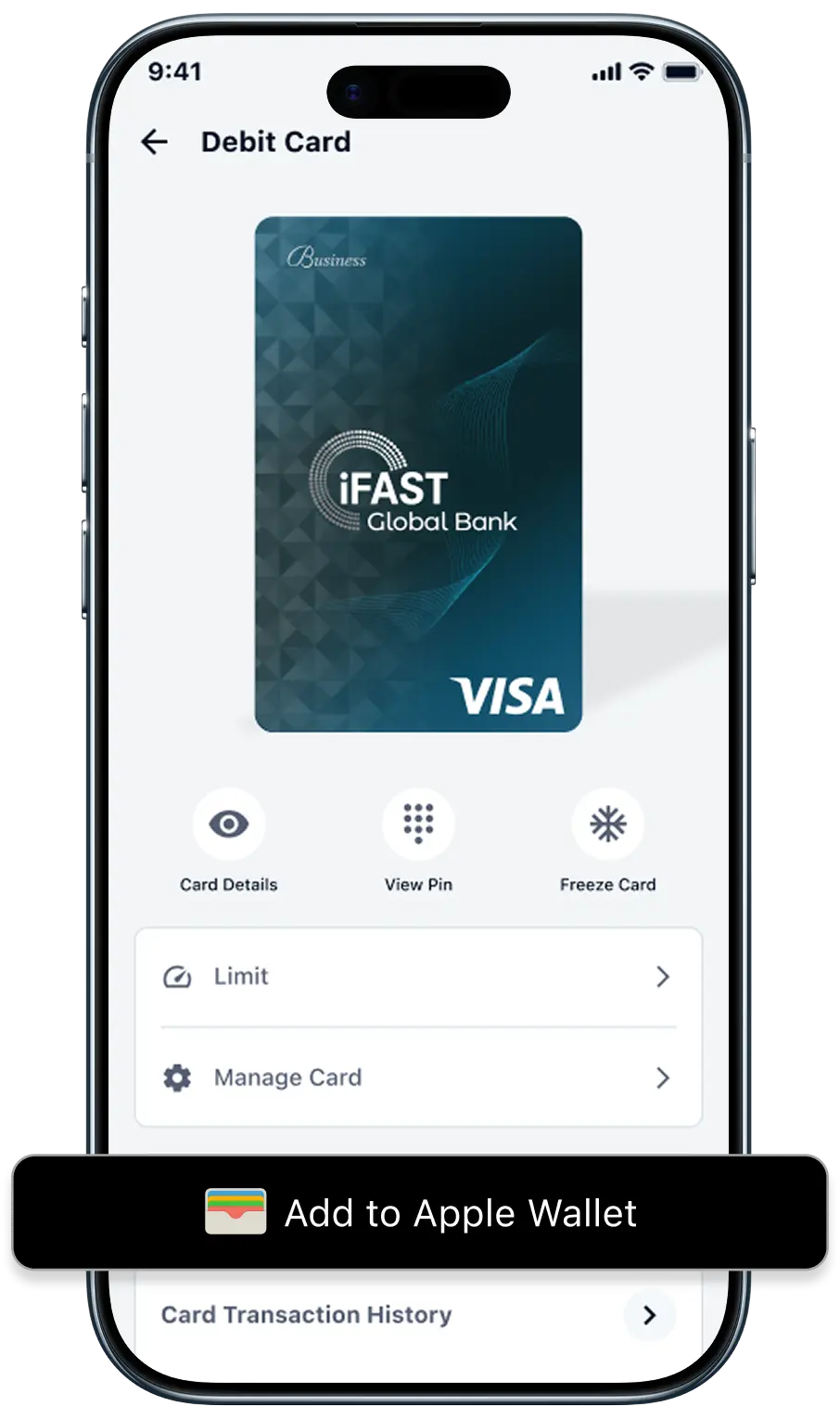 Add to Apple Wallet screen