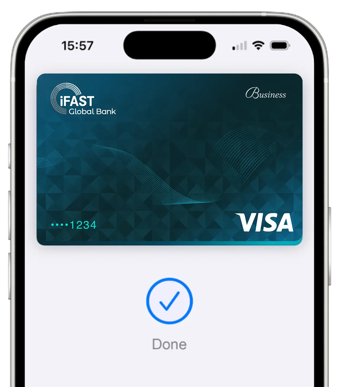 iFAST Business card in Apple Wallet on iPhone